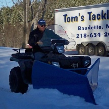 Dean Using the ATV Plow