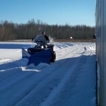 Dean Pushing Snow