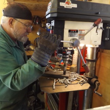 Welder/Fabricator Leo in shop